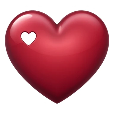 Corazón bordo sticker