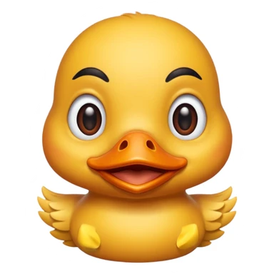 heart eyes with duck sticker