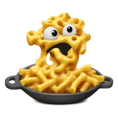 Evil macaroni and cheese  sticker