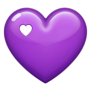 purple heart emoji sticker