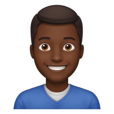 dark skin male emoji sticker