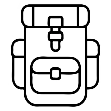 hiking backpack for travel adventures sticker