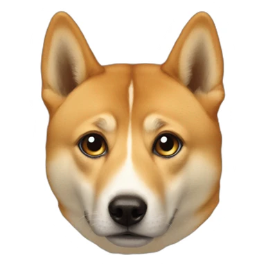 eye with doge in middle sticker