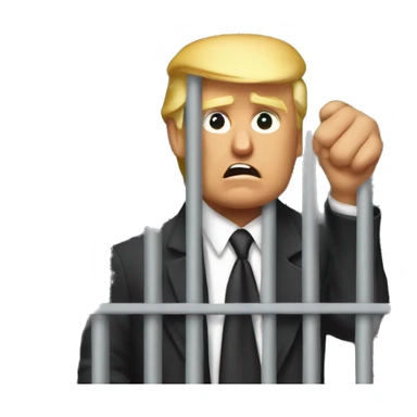 Donald trump in jail  sticker