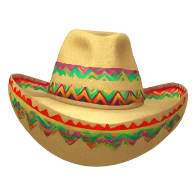 3d sombrero  sticker