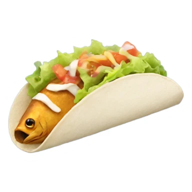 Fish taco sticker
