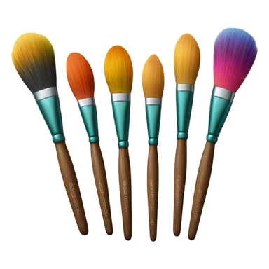 painting brushes sticker