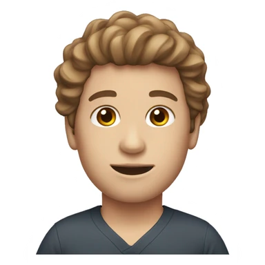 make physical therapist with brown wavy hair sticker