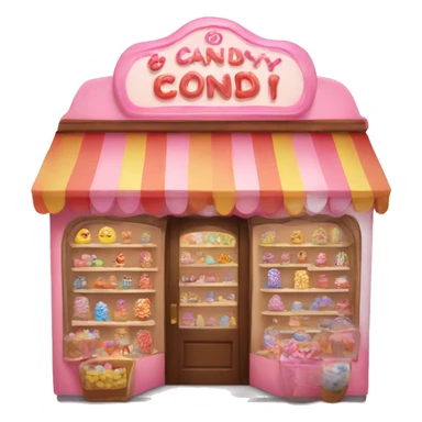 Candy shop sticker