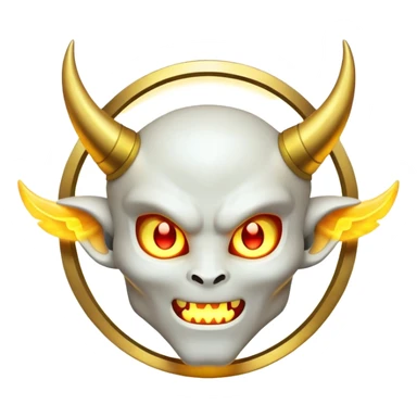 Demon halo alone sticker