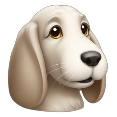 Loppy with broken teeth sticker