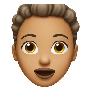 Woman sticking tongue out  sticker