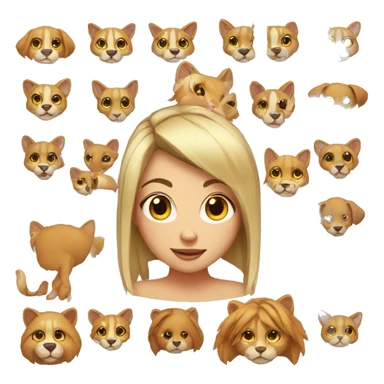 Animal girl  sticker