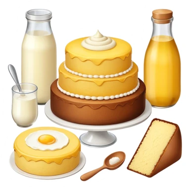cake baking ingredients sticker
