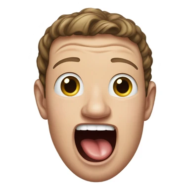 mark zuckerberg tounge out sticker