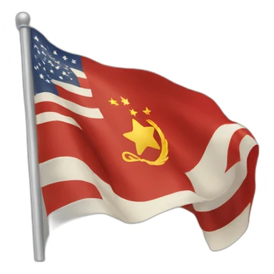 soviet united states flag sticker