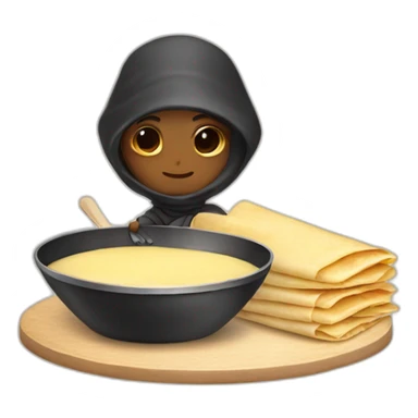 ninja-making-crepes sticker