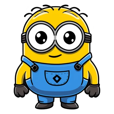 crying minion with tears sticker