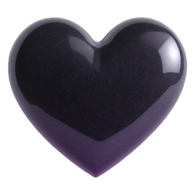 heart with black glitter sticker