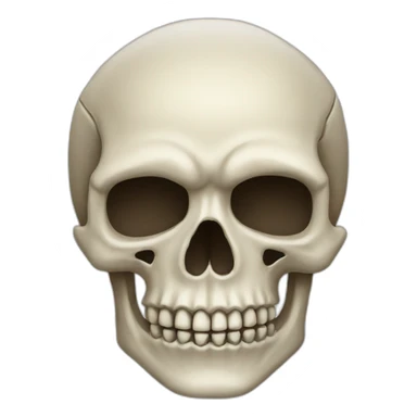 Skull emoji iOS 6.0 sticker