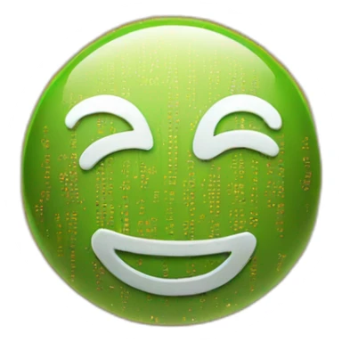 big fat dollar sign with orange matrix background sticker