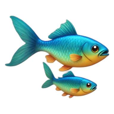 Three little fishes sticker