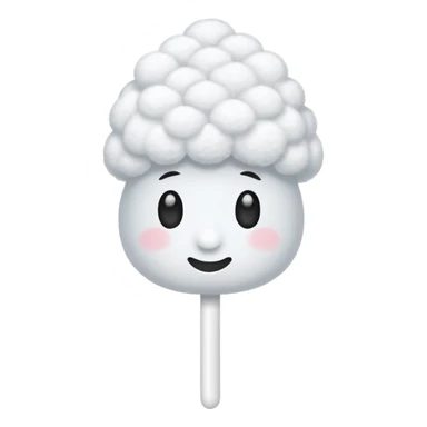 A q-tip emoji sticker