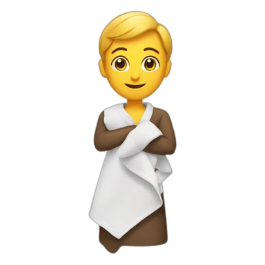 émogie avec serviette sticker