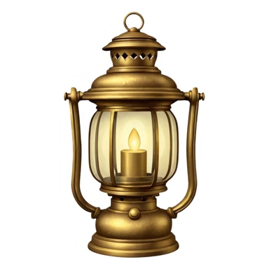 glitter old lantern sticker