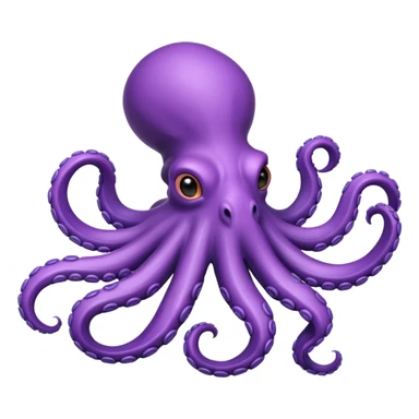 a purple octopus sticker