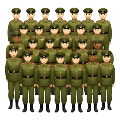 big modern Russian army, photorealistic sticker