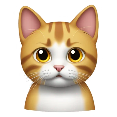 Katze mit risigem polo sticker