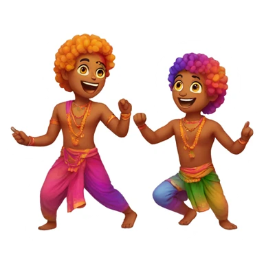 Celebrating Holi sticker