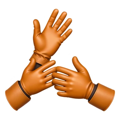 handshake between 2 gloved hands sticker