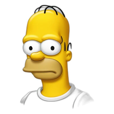 Hommer Simpson White à béer  sticker