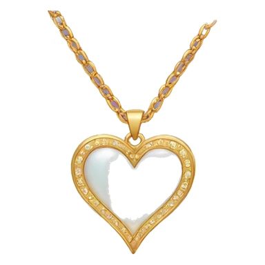 Heart shaped necklace  sticker