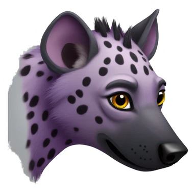 Purple spotted hyena  sticker
