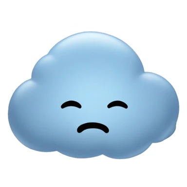a thought cloud sticker