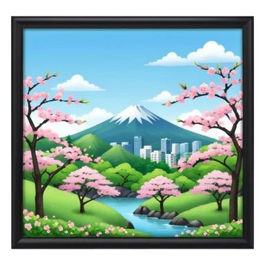 japan  trees nature pink the corner of the screen sticker