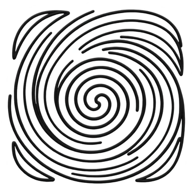 Black doodle sticker