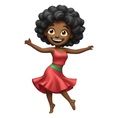 Aceitunita feliz bailando sticker