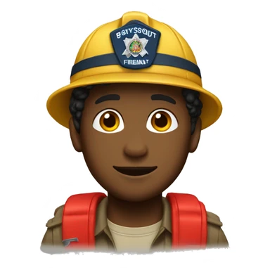 boyscout fireman sticker
