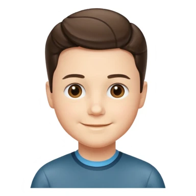 Young Sheldon smiling sticker