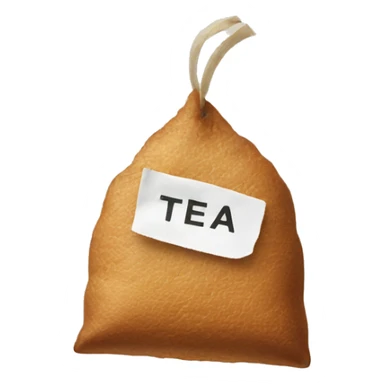 A tea bag  sticker