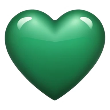forest green heart sticker