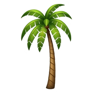 minimalist palm tree, no text sticker