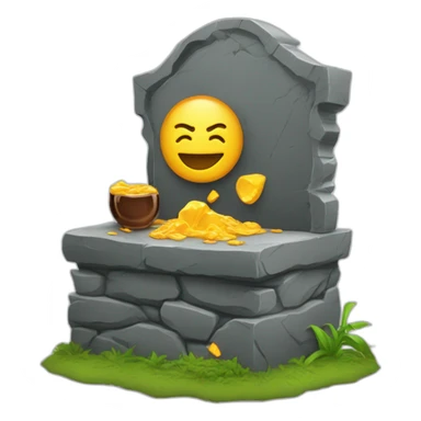 grabstein mit rip drunter sticker