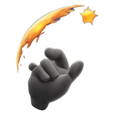 meteor like a hand sticker