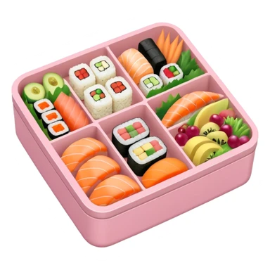 a pastel bento sticker