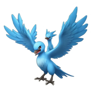 crazy funny stupid Articuno pokemon baby's realistic sticker